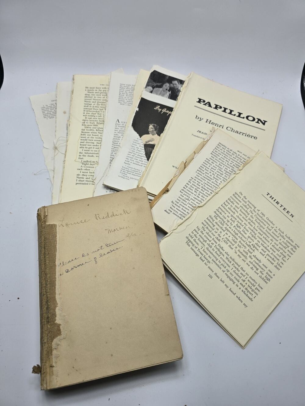 Vintage Antique Book Pages for Collage Art Junk Journals Paper Crafting